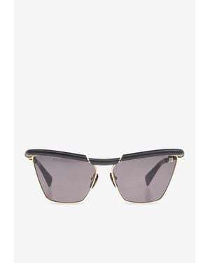 Balmain Victoire Geometric Sunglasses - Grey