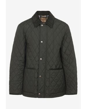 Burberry Haddington Diamond-Quilted Jacket - Black