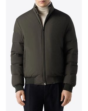 Corneliani Padded Zip-Up Down Jacket - Black