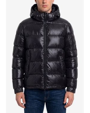 Herno Polar Tech Hooded Down Jacket - Black