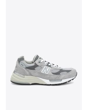 New Balance 992 Lace-Up Sneakers - White