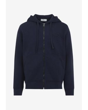 Etro Zipped Hooded Sweatshirt - Blue