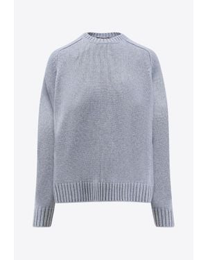Loro Piana Parksville Knitted Cashmere Jumper - Grey