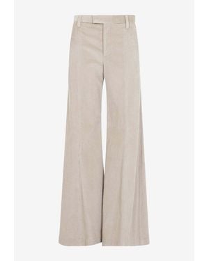 Brunello Cucinelli Wide-Leg Corduroy Pants - Natural