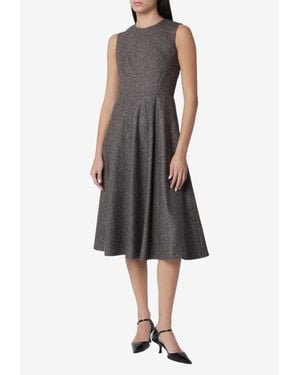 Tagliatore Vicky Midi Dress - Brown