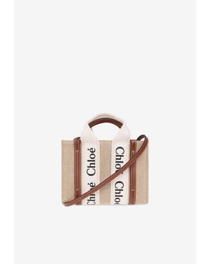 Chloé Mini Woody Handbag - White