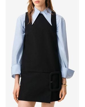 Ami Paris Mini Buckled Dress - Black