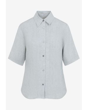 Studio Nicholson Este Short-Sleeved Shirt - Grey