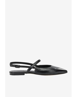 Pomme D'or Ingrid Slingback Flats - White