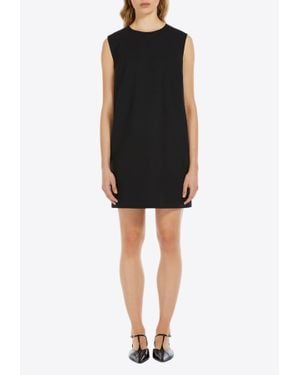 【関税＆送料込み】Max Mara Fiuggi Wool Canvas Sleeveless D Max Mara Fiuggi Wool Canvas Sleeveless Dress in Black | Lyst