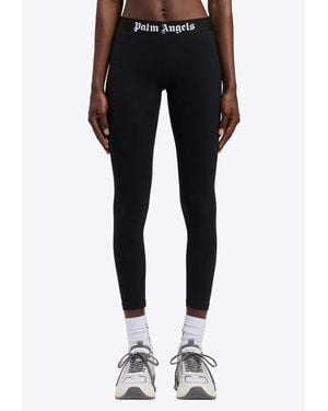 Palm Angels Classic Logo Sport Leggings - Blue