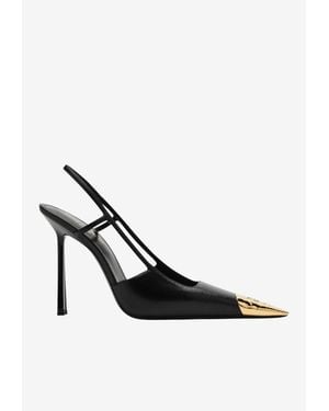 Saint Laurent Jeanne 110 Slingback Pumps - White