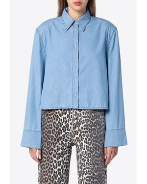 Halfboy Long-Sleeved Denim Shirt - Blue