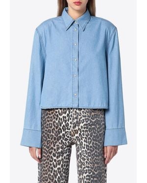 Halfboy Long-Sleeved Denim Shirt - Blue