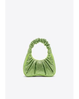 JW PEI Gabbi Crystal-Embellished Hobo Bag - Green