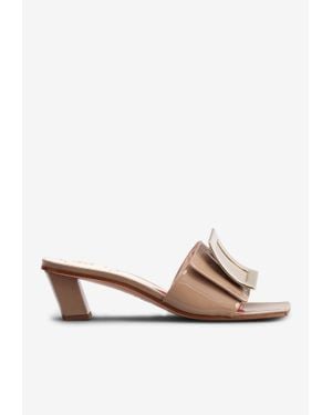 【送料 関税込】ROGER VIVIER Love 45 leather mules Roger Vivier Love 45 Leather Mules for Women