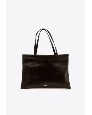 LA ROSE Logo Stamped Tote Bag - Black