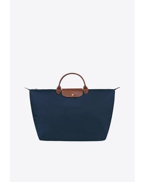 Longchamp Large Le Pliage Original Travel Bag - Blue