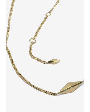 Jimmy Choo Logo-Pendant Necklace - White