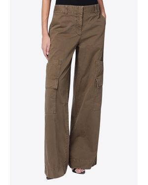 Off-White c/o Virgil Abloh Cargo Straight-Leg Pants - Brown