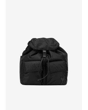 Ami Paris Marcel Nylon Backpack - Black