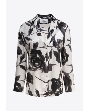 SLEEP NO MORE Logo-Printed Buttoned Shirt - White