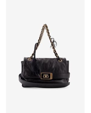 Balenciaga Modu Flap Medium Chain Bag in Black | Lyst