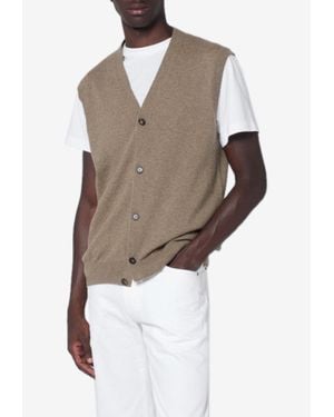 Loro Piana Classic Cashmere Sweater Vest - Brown