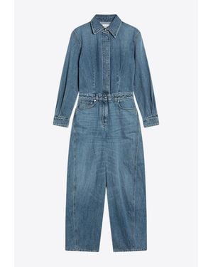 Givenchy Light Denim Jumpsuit - Blue