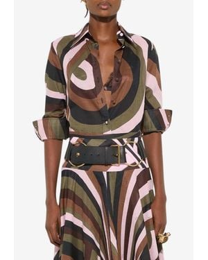 PUCCI Iride Print Muslin Shirt - Multicolor