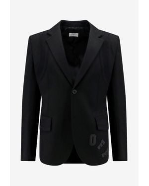Off-White c/o Virgil Abloh Arrows Patch Single-Breasted Blazer - Black