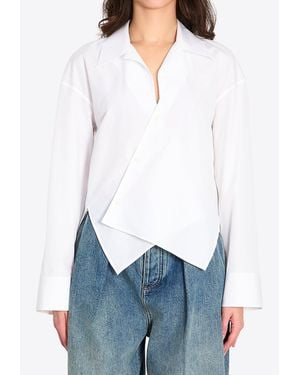 Loewe Asymmetric Buttoned Shirt - White