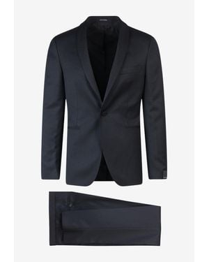 Tagliatore Shawl Lapel Tuxedo - Blue