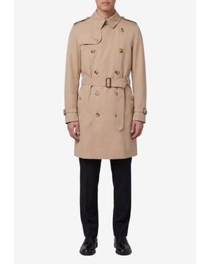 Burberry Heritage Kensington Trench Coat - Natural