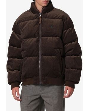 Polo Ralph Lauren Corduroy Down Puffer Jacket - Black
