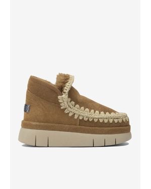 Mou Bounce Welt Suede Sneakers - Natural