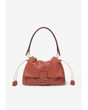 Fendi Medium Mamma Baguette Shoulder Bag - Red