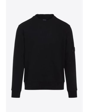 C.P. Company Steen Lens Pullover Sweatshirt - Black