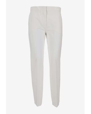 Max Mara Pegno Straight-Leg Tailored Pants - White