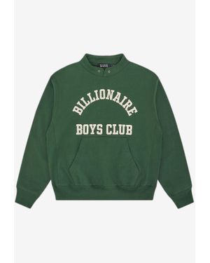 BBCICECREAM Logo Print Stand-Collar Sweatshirt - Green