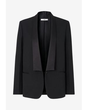 Fendi Single-Breasted Wool Blazer - Black