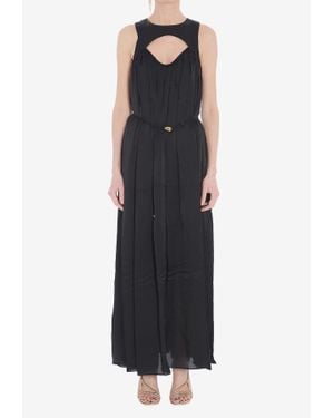 Zimmermann Balance Swing Sleeveless Maxi Dress - Black