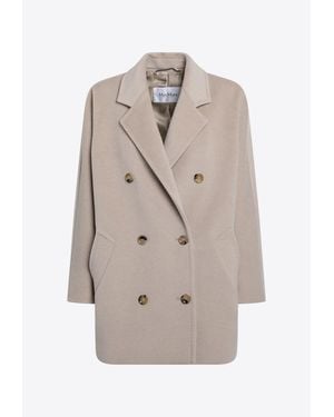 Max Mara Rebus Short Iconic Coat - Natural