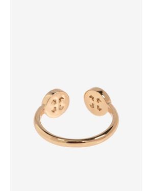 Tory Burch Miller Logo Charm Ring - White