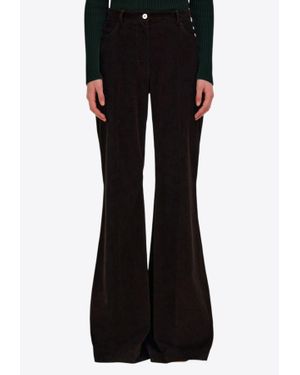 パンツ Ferragamo Espresso Flared Pants Ferragamo Espresso Flared Pants in Black | Lyst Australia