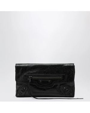 Balenciaga Le City Nappa Leather Clutch - Black
