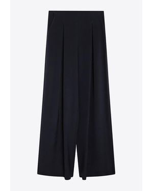 Max Mara Silk Tailored Pants - Blue