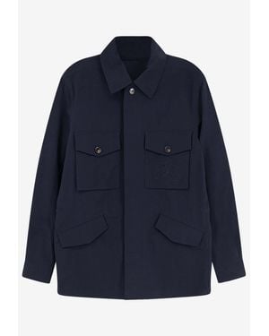 Burberry Bradmore Ekd Field Jacket - Blue