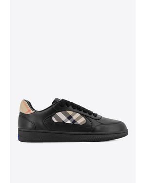 Burberry Leather Sneakers - Black