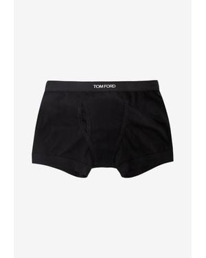 Tom Ford Logo Waistband Briefs - Black